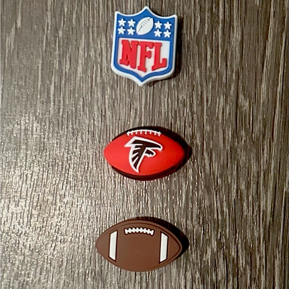 NFL Atlanta Falcons Football Croc Charm Jibbitz
